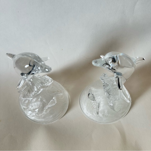 Cristal d’ Arques Set of Dolphins (2pc) made in France - Picture 5 of 9